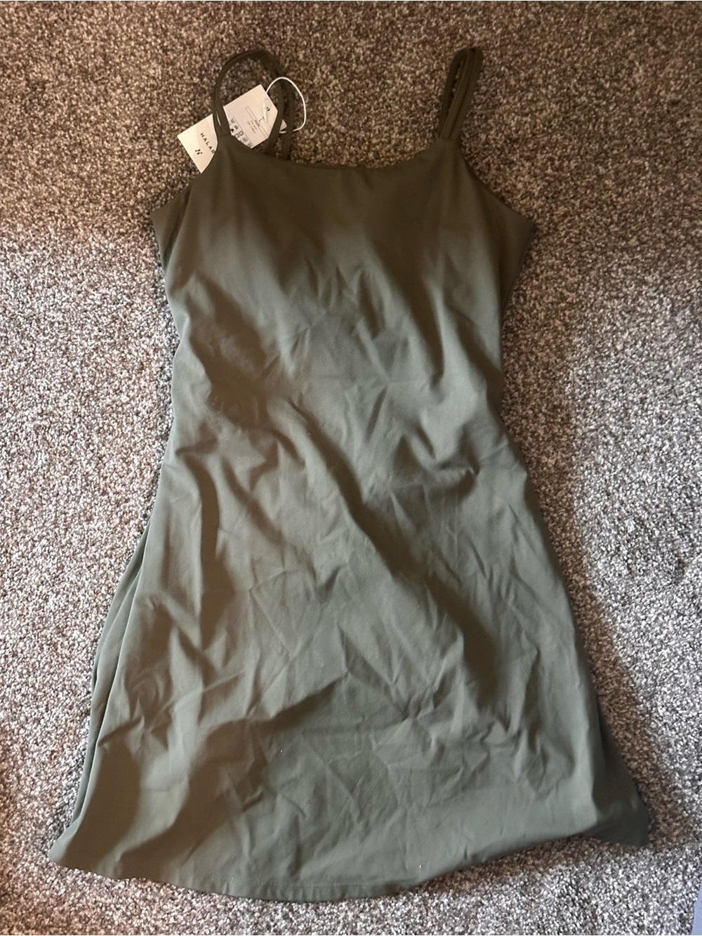 HALARA Olive Green Mini Dress